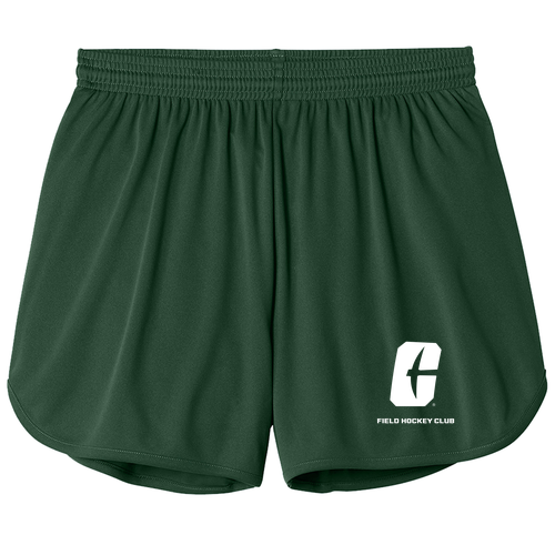 Sport-Tek Club 4” Track Short -- Forest Green