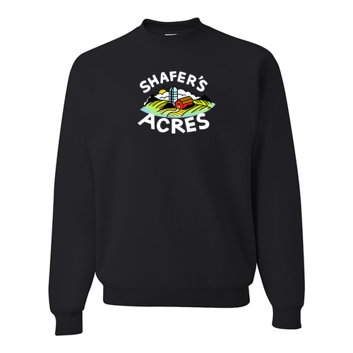 Jerzees 8 Oz., 50/50 Nublend Fleece Crew -- Black