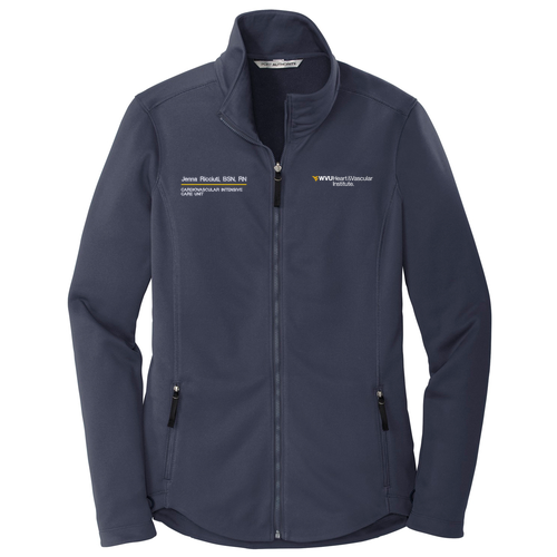 Ladies Port Authority Collective Smooth Fleece Jacket -- River Blue Navy