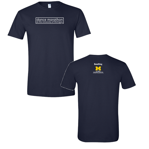 Mens/Unisex Gildan SoftStyle Fitted T-Shirt -- Navy