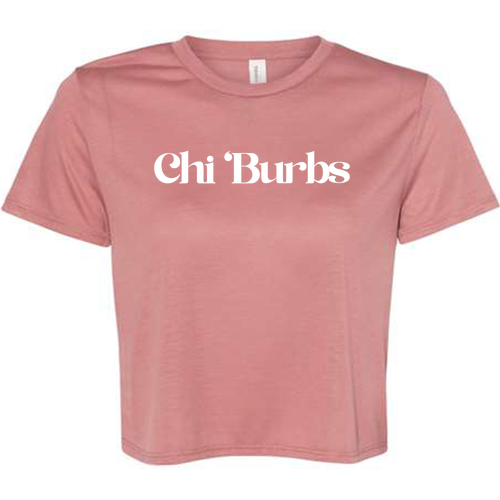 Chi 'Burbs Crop Top- Mauve
