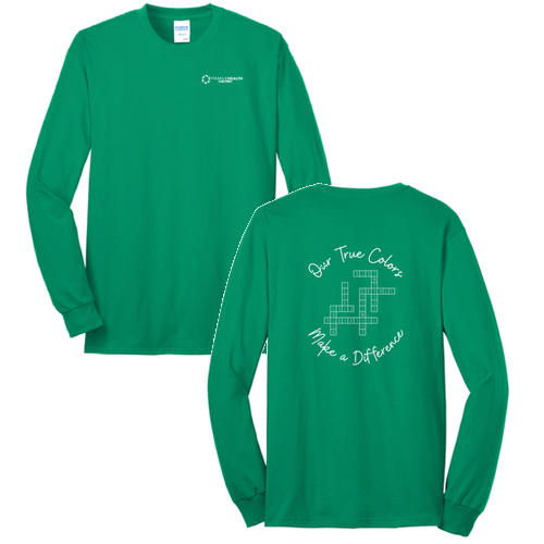 Port and Company Long Sleeve 50/50 T Shirt -- Kelly