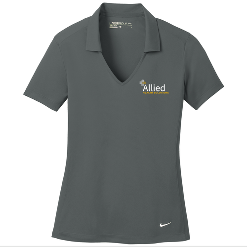 Nike Golf Ladies Dri Fit Vertical Mesh Polo -- Anthracite