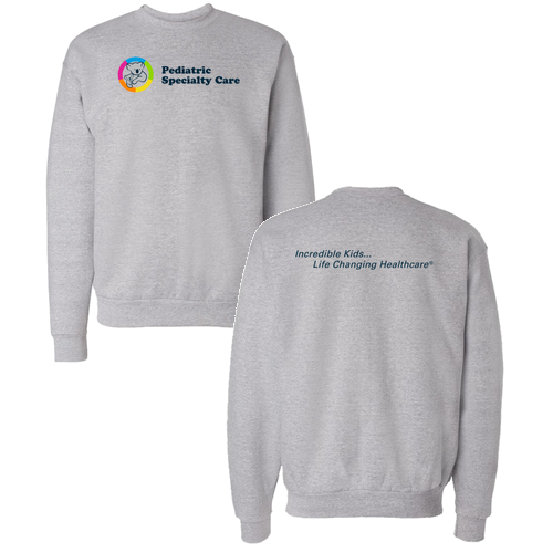 Crewneck Sweatshirt (w/ Back Print) -- Light Steel