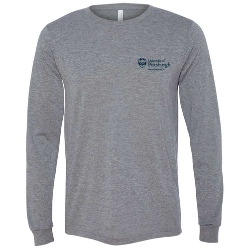 Bella+Canvas Unisex Triblend Long Sleeve Tee -- Grey TriBlend
