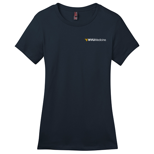 District Made Ladies Perfect Weight Crew Tee -- New Navy