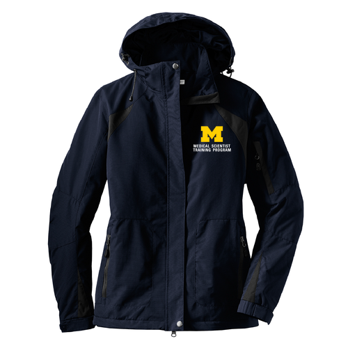 Ladies Port Authority All Season II Jacket -- True Navy / Iron Grey