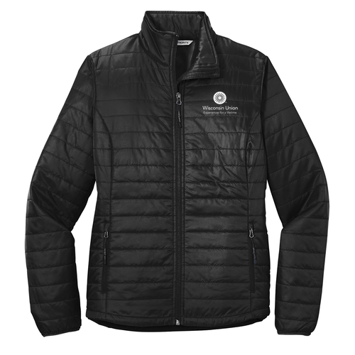 Port Authority Ladies Packable Puffy Jacket -- Deep Black