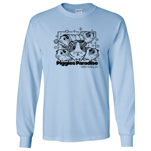 Gildan Heavy Cotton Longsleeve Basic T-Shirt -- Light Blue