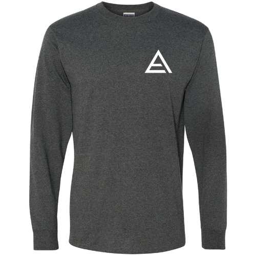 Jerzees Dri-Power Active Adult Longsleeve Tee -- Black Heather