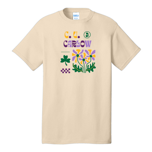 C. U. at Carlow Cotton T-Shirt -- Creme