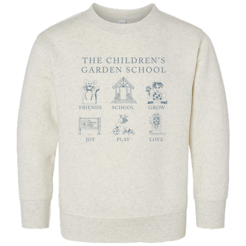 Rabbit Skins Sweatshirt Toddler: Blue Design