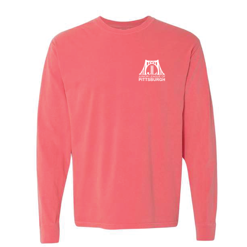 Comfort Colors Ringspun Long Sleeve Tee -- Watermelon