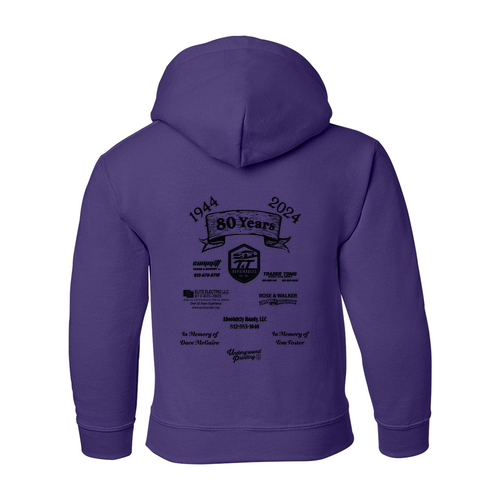 Gildan Heavy Blend Youth Hooded Sweatshirt -- Purple