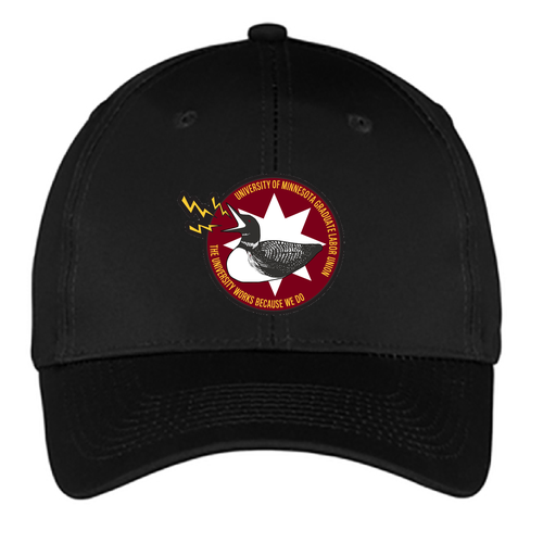 Port and Company 6-panel Twill Hat -- Black