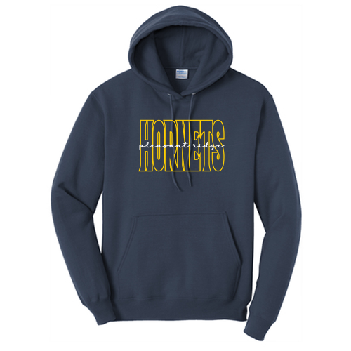 Port and Company Essential Pullover Hooded Sweatshirt -- Navy