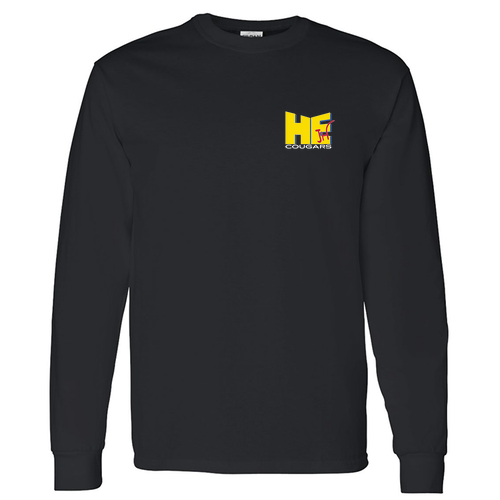 Gildan Heavy Cotton Longsleeve Basic T-Shirt -- Black