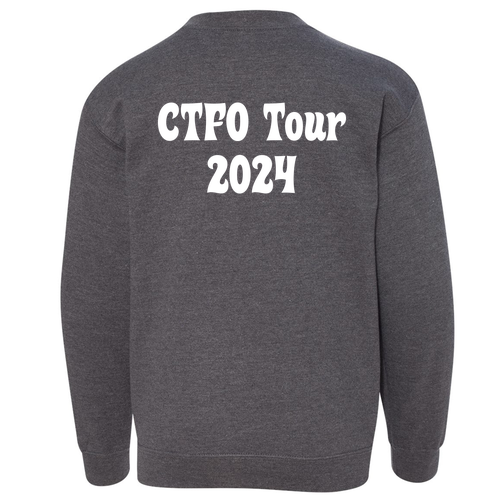 Gildan Heavy Blend Youth Crew Neck Sweatshirt -- Dark Heather