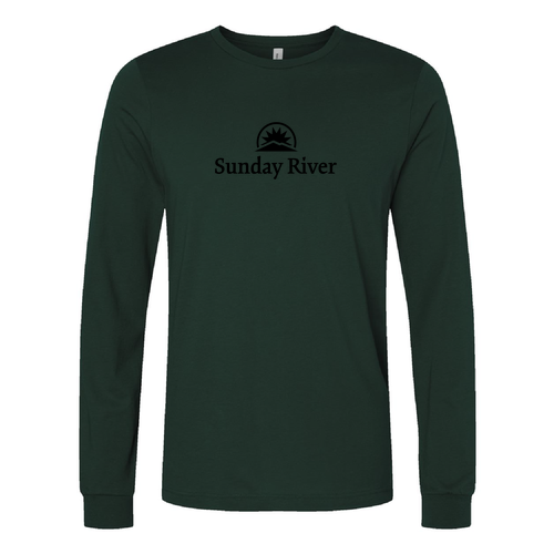 Sunday River Logo 1 Black Ink -- Long Sleeve Forest