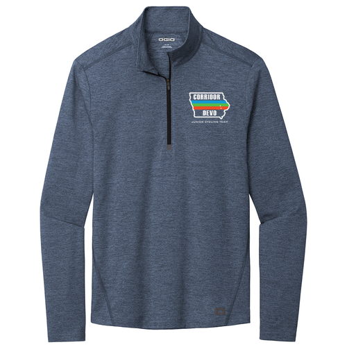 OGIO Endurance Force Quarter-Zip -- Blue Indigo Heather