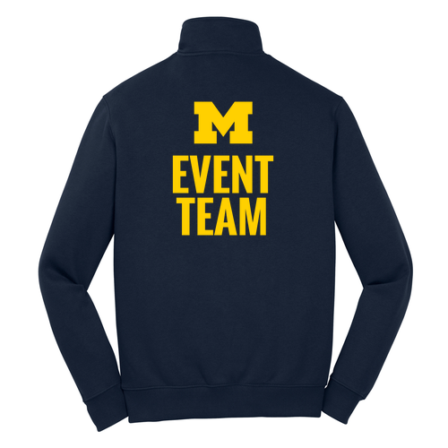 Mens/Unisex Sport Tek Quarter Zip Sweatshirt -- True Navy