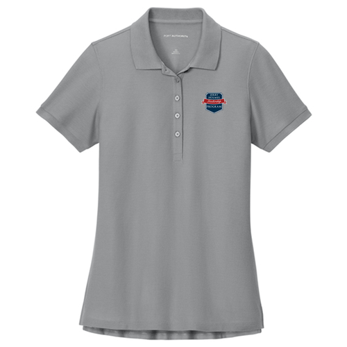 Ladies Port Authority Wearever Signature Pique Polo -- Gusty Grey