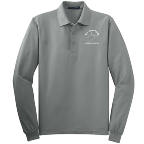Port Authority Long Sleeve Sport Shirt -- Cool Grey