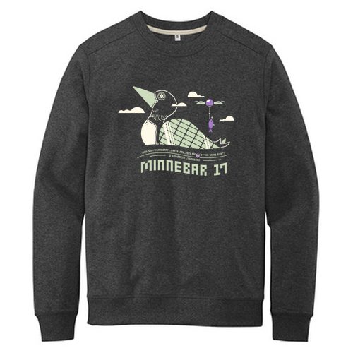 District Re-Fleece Crew -- Charcoal Heather