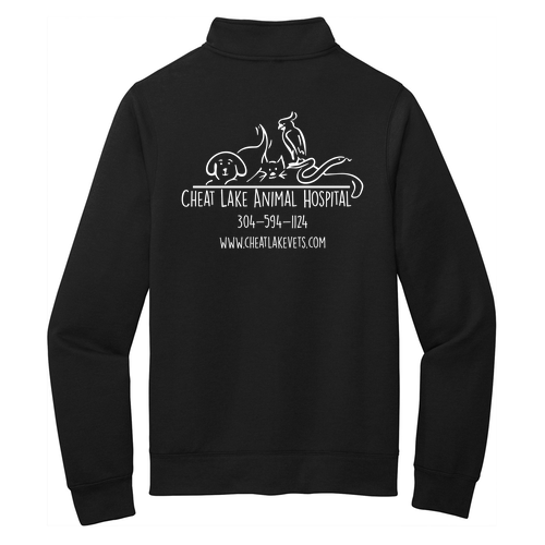 Port and Company Core Fleece Cadet Full-Zip Sweatshirt -- Jet Black
