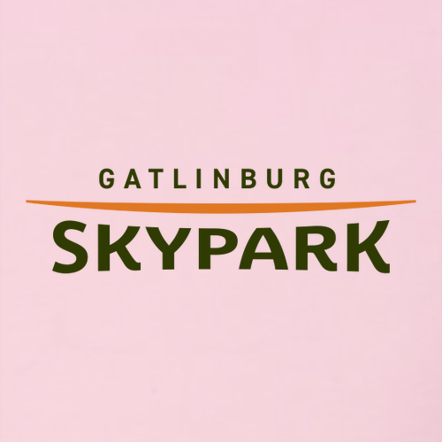 Gatlinburg Skypark Logo 1 Green & Orange Ink -- Long Sleeve Pink