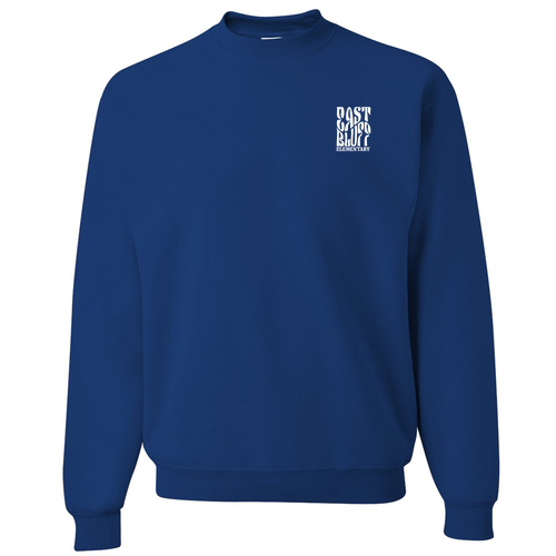 Jerzees 8 Oz., 50/50 Nublend Fleece Crew -- Royal
