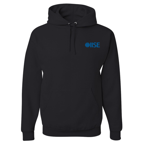 Jerzees 8 oz 50/50 Nublend Adult Hooded Sweatshirt -- Black