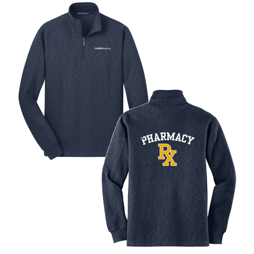 Port Authority Slub Fleece Quarter Zip Pullover -- Navy