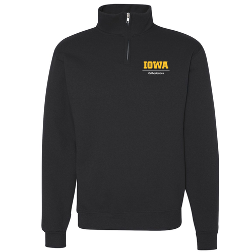 Embroidered Jerzees 9.3 Oz 50/50 Nublend Quarter Zip Sweatshirt Adult -- Black
