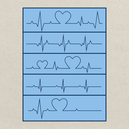EKG Design Gildan SoftStyle T-Shirt -- Natural