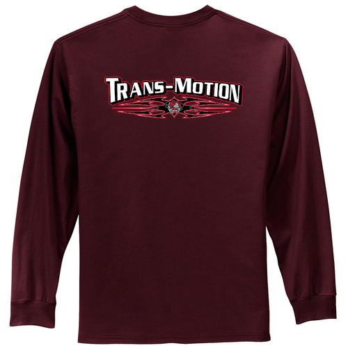 Port and Company Basic Long Sleeve Tee -- Athletic Maroon Tall