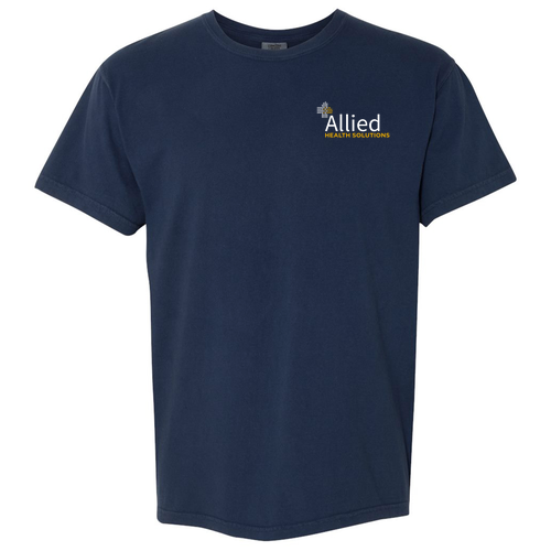 Embroidered Comfort Colors Heavyweight Adult T-Shirt -- Navy