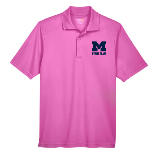 Ash City Core 365 Origin Performance Pique Polo -- Charity Pink, ONLY TO BE WORN AT CANCER AWARENESS EVENTS WITH EVENT MANAGER PERMISSION