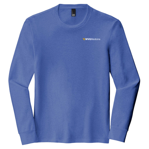 District Made Perfect Tri Long Sleeve Crew Tee -- Royal Frost