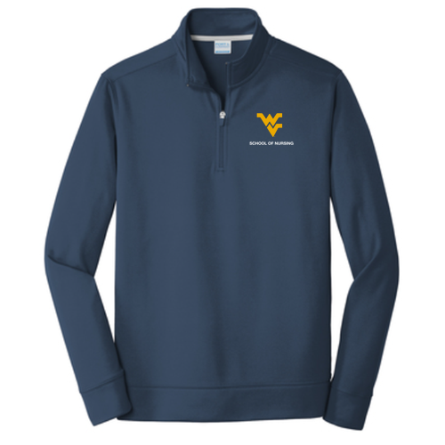 Port & Company Performance Fleece 1/4-Zip Pullover Sweatshirt -- Deep Navy