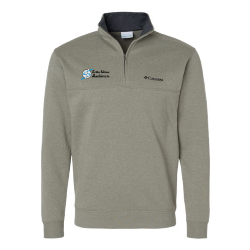 Columbia Hart Mountain Half-Zip Sweatshirt -- Stone Green Heather