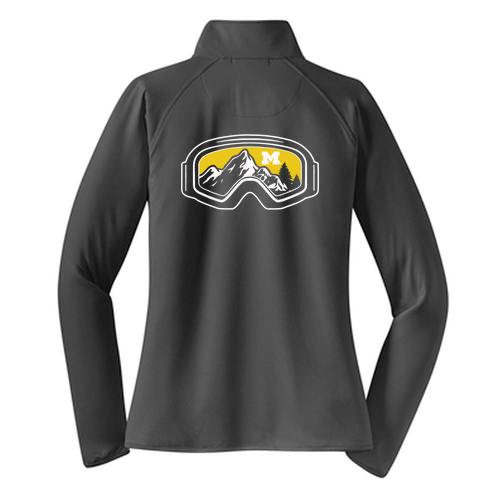 Ladies Sport Tek Sport Wick Stretch Half Zip Pullover -- Charcoal Grey