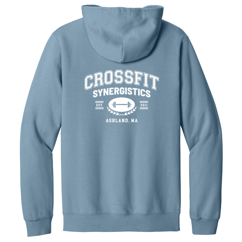 Gildan Midweight Fleece Adult Full Zip Hooded Sweatshirt -- Stone Blue
