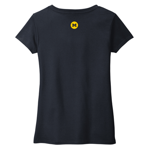 Team 52 Ladies District Womens Re-Tee V-Neck -- True Navy