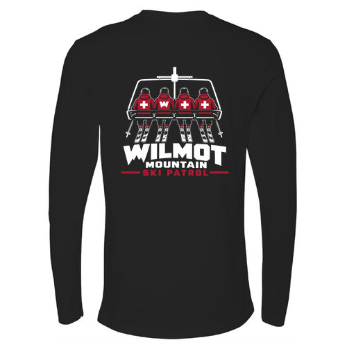Next Level Apparel Premium Fitted Long Sleeve Crew -- Black