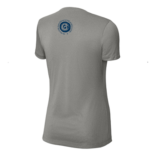 Ladies Sport Tek Competitor Wicking Tee -- Grey Concrete Heather