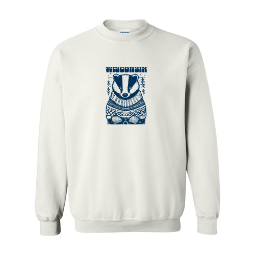 Gildan Heavy Blend Crew Neck Sweatshirt -- White