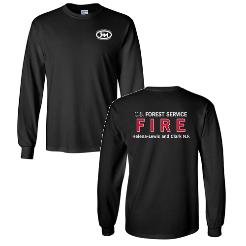 Gildan Ultra Cotton Longsleeve Basic T-Shirt -- Black