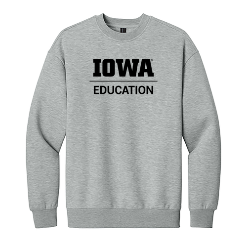 District V.I.T. Heavyweight Fleece Crew -- Light Heather Grey