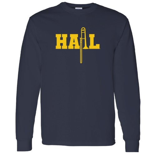 Heavy Cotton Longsleeve T-Shirt -- Navy